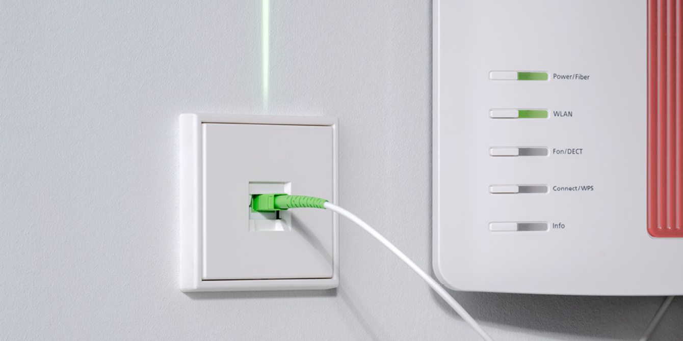 Die neuen Glasfaser-Anschlussdosen bei ElektroService Rainer Thodte GmbH in Halle (Saale)